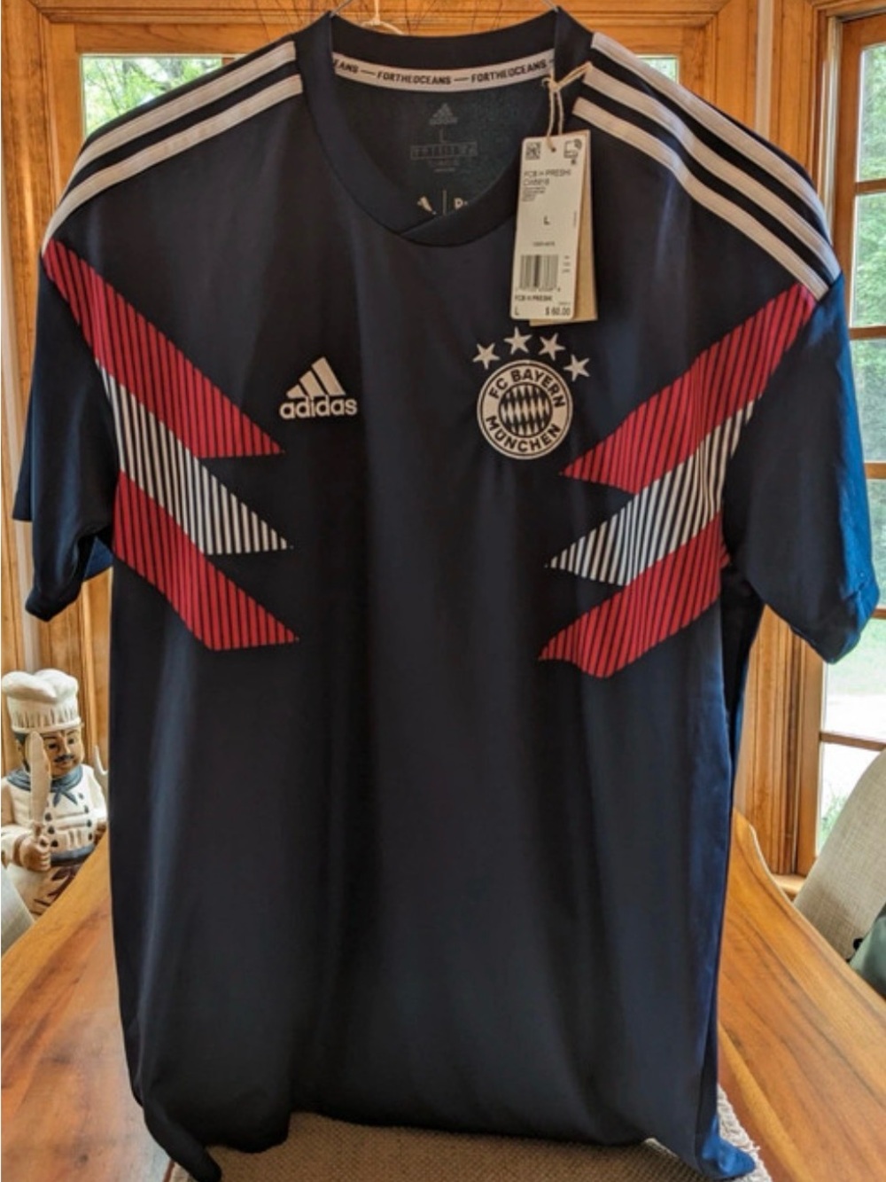 Adidas FC Bayern Munich Navy Short-Sleeve Men's Shirt